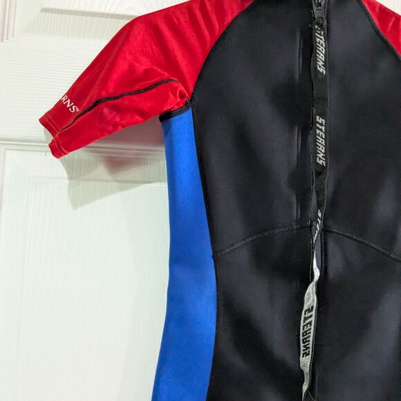 Stearns Youth Shortie Wetsuit, Neoprene Nylon, Black Blue Red, Size Medium, Warm - Picture 9 of 16